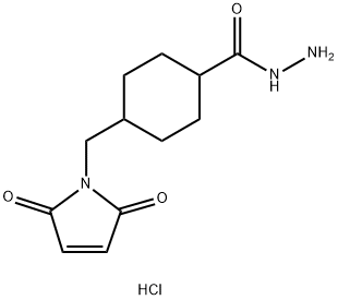 4-[N-MALEIMIDOMETHYL]CYCLOHEXANE-1-CARBOXYLHYDRAZIDE HCL 1/2 DIOXANE Struktur