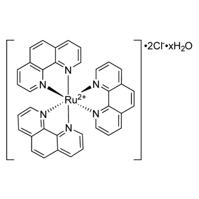 DICHLOROTRIS(1,10-PHENANTHROLINE)RUTHENIUM(II) HYDRATE Struktur