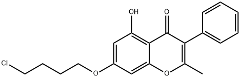 7-(4-CHLOROBUTOXY)-5-HYDROXY-2-METHYL-3-PHENYL-4H-CHROMEN-4-ONE Struktur