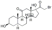 5-ALPHA-PREGNAN-21-BROMO-3-BETA, 17-DIOL-11,20-DIONE Struktur