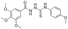 4-(4-METHOXYPHENYL)-1-(3,4,5-TRIMETHOXYBENZOYL)THIOSEMICARBAZIDE Struktur