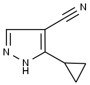 5-CYCLOPROPYL-1H-PYRAZOLE-4-CARBONITRILE Struktur