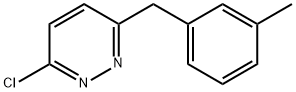 3-CHLORO-6-(3-METHYLBENZYL)PYRIDAZINE Struktur