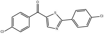 (4-CHLOROPHENYL)[2-(4-CHLOROPHENYL)-1,3-THIAZOL-5-YL]METHANONE Struktur