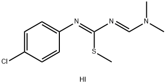 N-(([(4-CHLOROANILINO)(METHYLSULFANYL)METHYLENE]AMINO)METHYLENE)-N-METHYLMETHANAMINIUM IODIDE Struktur