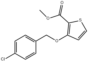 METHYL 3-[(4-CHLOROBENZYL)OXY]-2-THIOPHENECARBOXYLATE Struktur