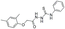 1-(2-(2,4-DIMETHYLPHENOXY)ACETYL)-4-PHENYLTHIOSEMICARBAZIDE Struktur