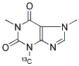 CAFFEINE(3-METHYL-13C) Struktur