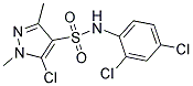 N4-(2,4-DICHLOROPHENYL)-5-CHLORO-1,3-DIMETHYL-1H-PYRAZOLE-4-SULFONAMIDE Struktur