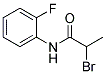 N1-(2-FLUOROPHENYL)-2-BROMOPROPANAMIDE Struktur