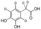 3,4-DIHYDROXYPHENYLACETIC ACID (RING-D3, 2,2-D2) Struktur