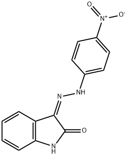 3-(AZA((4-NITROPHENYL)AMINO)METHYLENE)INDOLIN-2-ONE Struktur