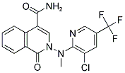 2-[[3-CHLORO-5-(TRIFLUOROMETHYL)-2-PYRIDINYL](METHYL)AMINO]-1-OXO-1,2-DIHYDRO-4-ISOQUINOLINECARBOXAMIDE Struktur