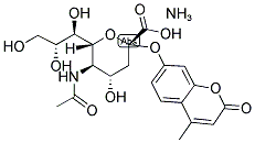 4-METHYLUMBELLIFERYL-N-ACETYL-ALPHA-D-NEURAMINIC ACID AMMONIUM SALT Struktur