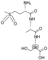 H-MET(O2)-ALA-SER-OH Struktur