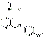 ETHYLCARBAMIC ACID, N-(4-METHOXYPHENYL)-N-METHYL-(2-PYRIDINEMETHANAMINE)-3-YL ESTER Struktur