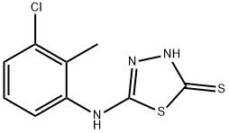 5-[(3-CHLORO-2-METHYLPHENYL)AMINO]-1,3,4-THIADIAZOLE-2-THIOL Struktur