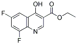 6,8-DIFLUORO-4-HYDROXY-QUINOLINE-3-CARBOXYLIC ACID ETHYL ESTER Struktur