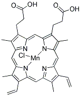 MN(III) PROTOPORPHYRIN IX CHLORIDE Struktur