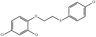 2,4-DICHLORO-1-(2-[(4-CHLOROPHENYL)SULFANYL]ETHOXY)BENZENE Struktur