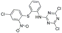 N2-(2-[(4-CHLORO-2-NITROPHENYL)THIO]PHENYL)-4,6-DICHLORO-1,3,5-TRIAZIN-2-AMINE Struktur