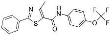 4-METHYL-2-PHENYL-N-[4-(TRIFLUOROMETHOXY)PHENYL]-1,3-THIAZOLE-5-CARBOXAMIDE Structure