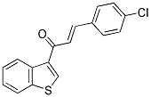 1-BENZO[B]THIOPHEN-3-YL-3-(4-CHLOROPHENYL)PROP-2-EN-1-ONE Struktur