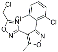 5-(CHLOROMETHYL)-3-[3-(2,6-DICHLOROPHENYL)-5-METHYLISOXAZOL-4-YL]-1,2,4-OXADIAZOLE Struktur