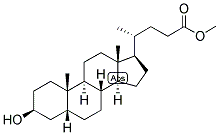 5-BETA-CHOLANIC ACID-3-BETA-OL METHYL ESTER Struktur