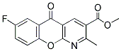 6-FLUORO-2-METHYL-10-OXO-10H-9-OXA-1-AZA-ANTHRACENE-3-CARBOXYLIC ACID METHYL ESTER Struktur