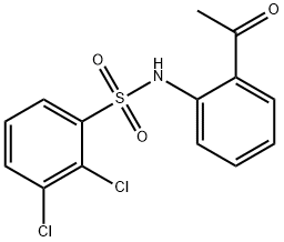 N-(2-ACETYLPHENYL)-2,3-DICHLOROBENZENESULFONAMIDE Struktur