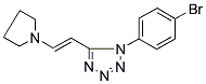 1-(4-BROMOPHENYL)-5-[2-(1-PYRROLIDINYL)VINYL]-1H-TETRAAZOLE Struktur