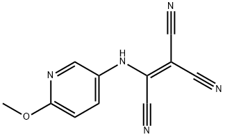 2-((6-METHOXY-3-PYRIDYL)AMINO)ETHENE-1,1,2-TRICARBONITRILE Struktur