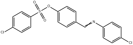 4-([(4-CHLOROPHENYL)IMINO]METHYL)PHENYL 4-CHLOROBENZENESULFONATE Struktur