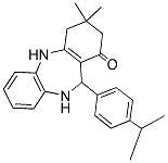 2,10-DIAZA-5,5-DIMETHYL-9-(4-(ISOPROPYL)PHENYL)TRICYCLO[9.4.0.0(3,8)]PENTADECA-1(11),3(8),12,14-TETRAEN-7-ONE Struktur