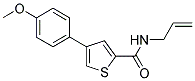 N-ALLYL-4-(4-METHOXYPHENYL)THIOPHENE-2-CARBOXAMIDE Struktur