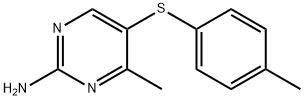 4-METHYL-5-[(4-METHYLPHENYL)SULFANYL]-2-PYRIMIDINAMINE Struktur