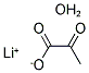 LITHIUM PYRUVATE MONOHYDRATE Struktur