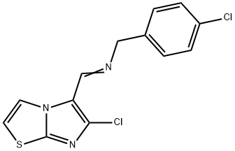 N-(4-CHLOROBENZYL)-N-[(6-CHLOROIMIDAZO[2,1-B][1,3]THIAZOL-5-YL)METHYLENE]AMINE Struktur