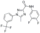 N-(3,4-DIFLUOROPHENYL)-5-METHYL-1-[3-(TRIFLUOROMETHYL)PHENYL]-1H-1,2,4-TRIAZOLE-3-CARBOXAMIDE Struktur