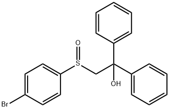 2-[(4-BROMOPHENYL)SULFINYL]-1,1-DIPHENYL-1-ETHANOL Struktur