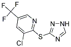 3-CHLORO-2-(1H-1,2,4-TRIAZOL-3-YLSULFANYL)-5-(TRIFLUOROMETHYL)PYRIDINE Struktur