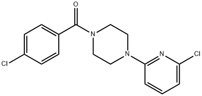 (4-CHLOROPHENYL)[4-(6-CHLORO-2-PYRIDINYL)PIPERAZINO]METHANONE Struktur