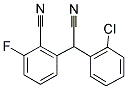 2-[(2-CHLOROPHENYL)(CYANO)METHYL]-6-FLUOROBENZENECARBONITRILE Struktur