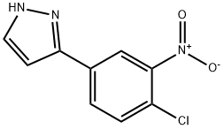 5-(4-CHLORO-3-NITROPHENYL)-1H-PYRAZOLE Struktur