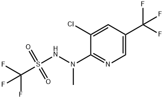 N'-[3-CHLORO-5-(TRIFLUOROMETHYL)-2-PYRIDINYL](TRIFLUORO)-N'-METHYLMETHANESULFONOHYDRAZIDE Struktur