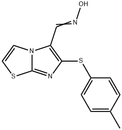 6-[(4-METHYLPHENYL)SULFANYL]IMIDAZO[2,1-B][1,3]THIAZOLE-5-CARBALDEHYDE OXIME Struktur