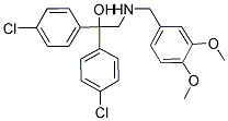 1,1-BIS(4-CHLOROPHENYL)-2-[(3,4-DIMETHOXYBENZYL)AMINO]-1-ETHANOL Struktur