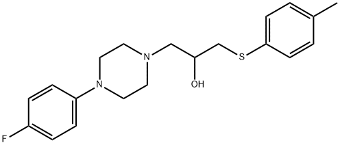 1-[4-(4-FLUOROPHENYL)PIPERAZINO]-3-[(4-METHYLPHENYL)SULFANYL]-2-PROPANOL Structure