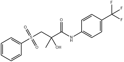 2-HYDROXY-2-METHYL-3-(PHENYLSULFONYL)-N-[4-(TRIFLUOROMETHYL)PHENYL]PROPANAMIDE Struktur